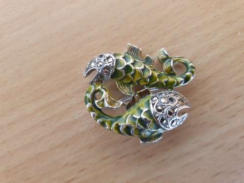Costume Brooch - Fishes