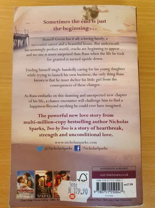 Two by Two by Nicholas Sparks (Paperback)