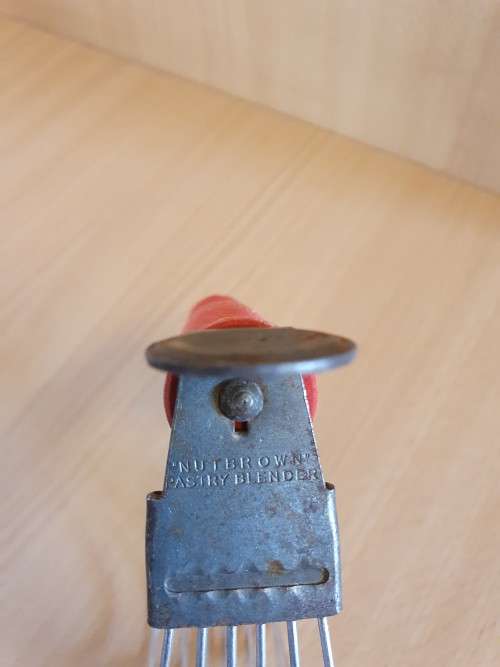 Vintage Wooden Handle Pastry Cutter
