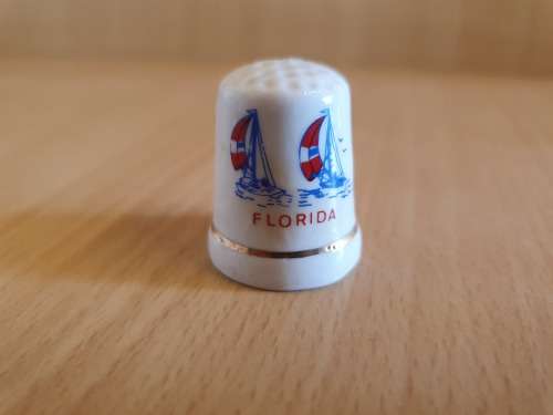 Porcelain Thimble - Florida