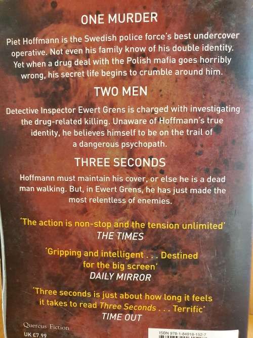 Three Seconds: Roslund & Hellstrom (Paperback)