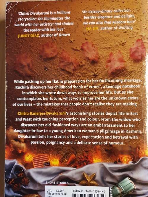 The Unknown Errors of Our Lives: Chitra Banerjee Divakaruni (Paperback)