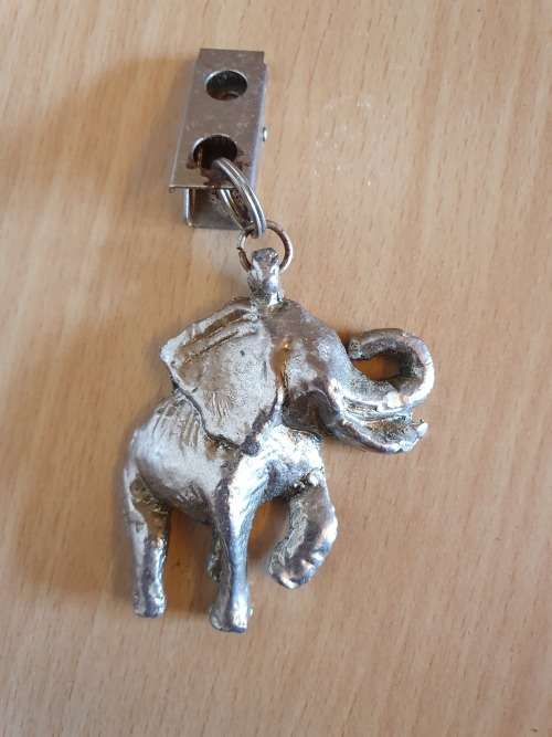 Set of 4 Metal Elephant Figurine Tablecloth Weights