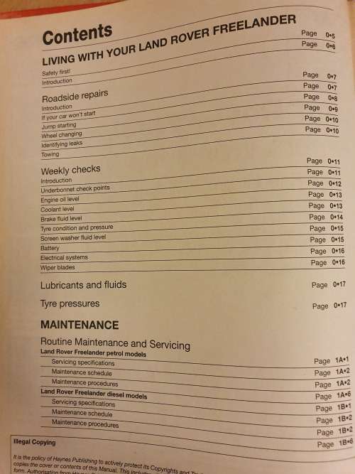 Haynes 3929 - Land Rover Freelander 1997 to Sept 2003 - Haynes Service and Repair Manual (Hardcover)