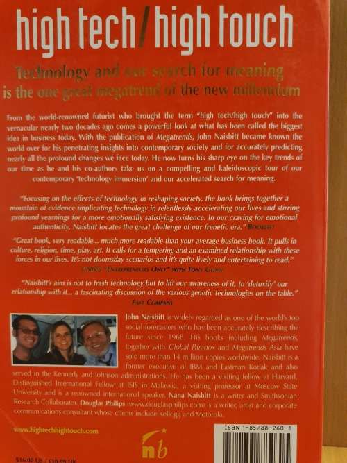 High Tech High Touch: John Naisbitt (Paperback)