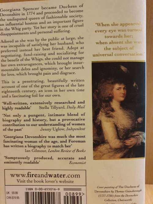 Georgina Duchess of Devonshire : Amanda Foreman (Paperback)