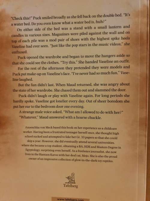 My Name is Vaselinetjie : Anoeschka von Meck (Paperback)