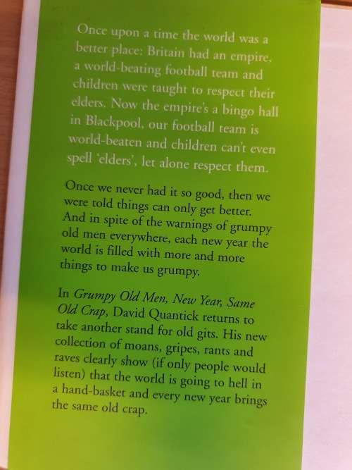 Grumpy Old Men : David Quantick (Hardcover) A New Manual for the British Malcontent