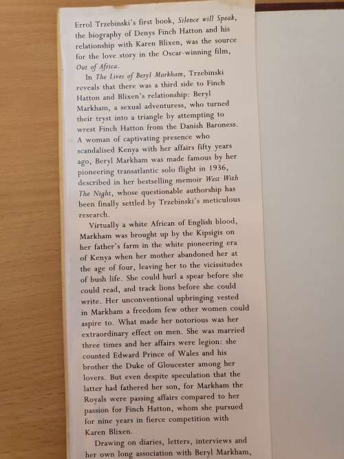 The Lives of Beryl Markham: Errol Trzebinski (Hardcover)