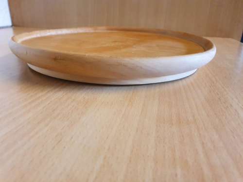 Fechter`s Round Genuine Knysna Yellowwood Platter - width
