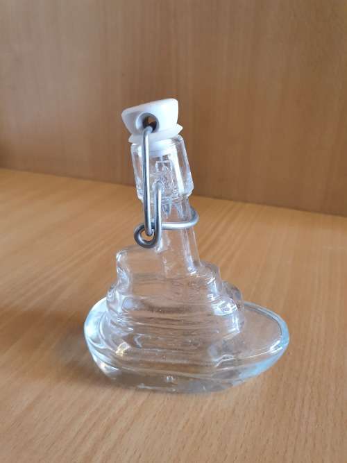 Small Glass Ship Shape Bottle