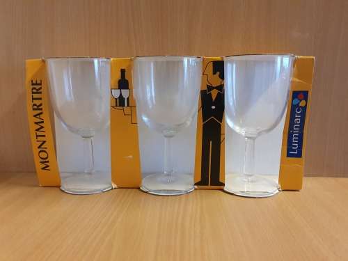 Set of 3 Luminarc Montmartre Stem Glasses