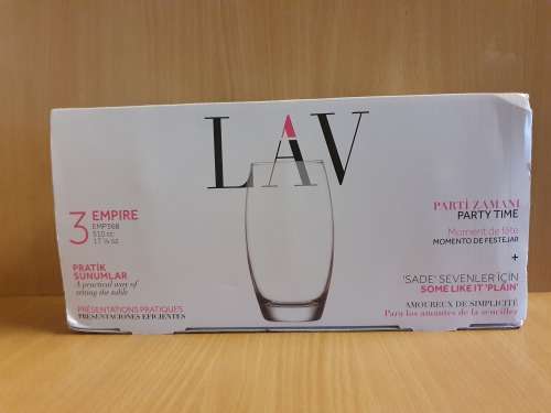 Set of 3 Drinking Glasses