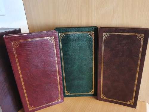 Set of 3 Photo Albums (30cm x 16cm) Holds 100 photographs