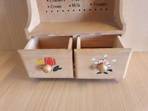 Wooden Shopping List Reminder Wall Hanging