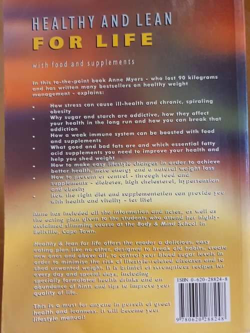 Healthy and Lean for Life - with Food and Supplements : Anne Myers (Paperback)
