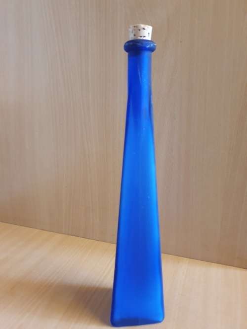 Cobalt Blue Glass Bottle