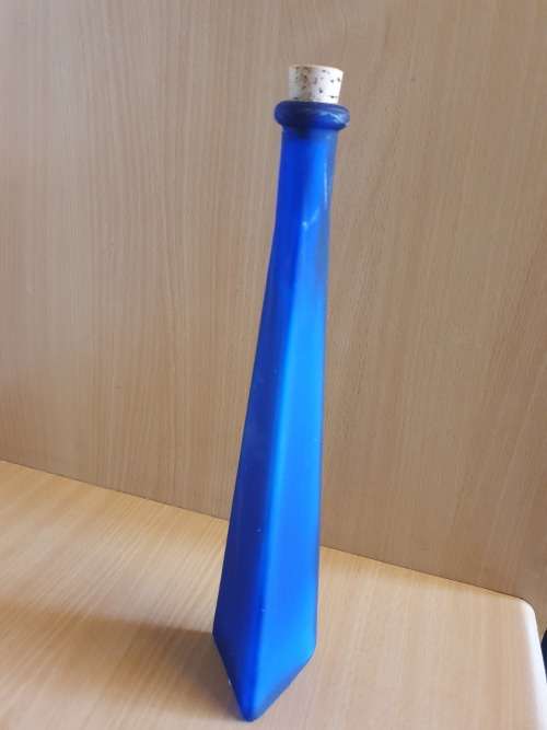 Cobalt Blue Glass Bottle