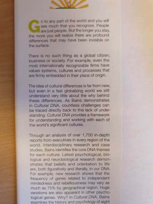 Cultural DNA - The Psychology of Globalization: Gurnek Bains (Hardcover)