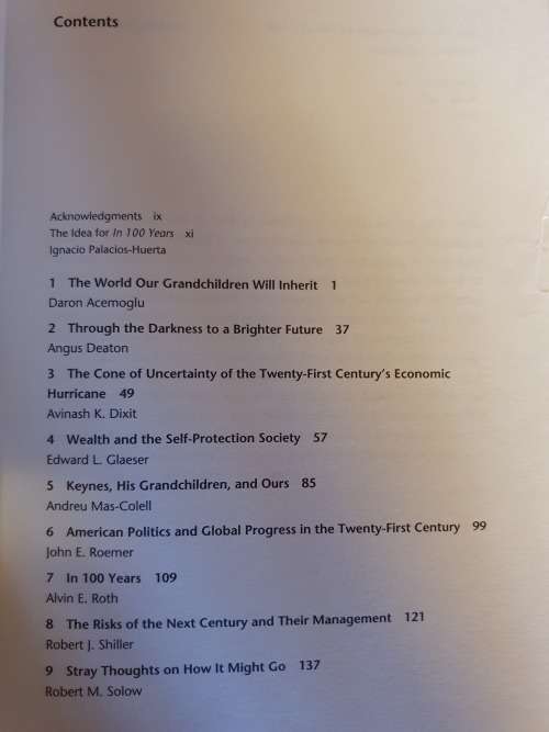 In 100 Years - Leading Economists Predict the Future: Edited by Ignacio Palacios-Huerta