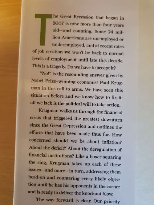 End this Depression Now: Paul Krugman (Hardcover)