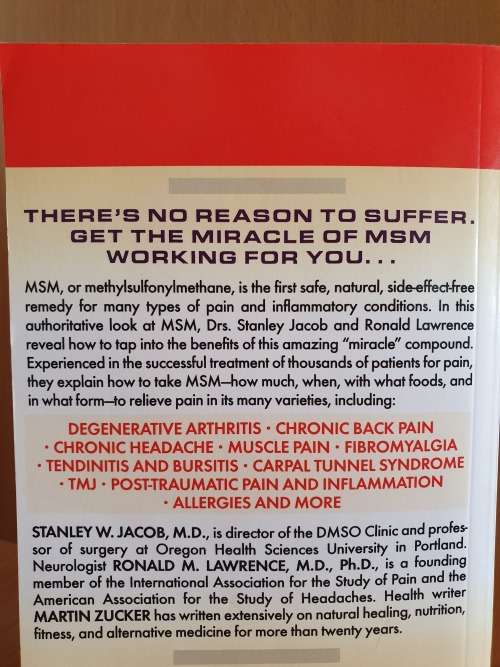 The Miracle of MSM - The Natural Solution for Pain: Stanley W. Jacobs M.D.