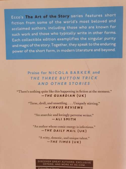 The Three Button Trick and Other Stories: Nicola Barker (Paperback)