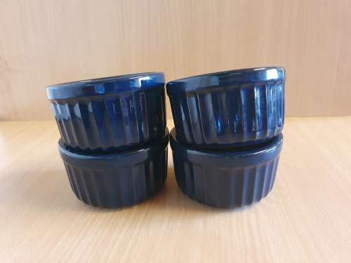 Set of 4 Blue Ramekin Bowls