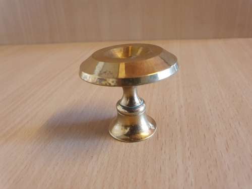 Set of 2 Miniature Brass Candle Holders
