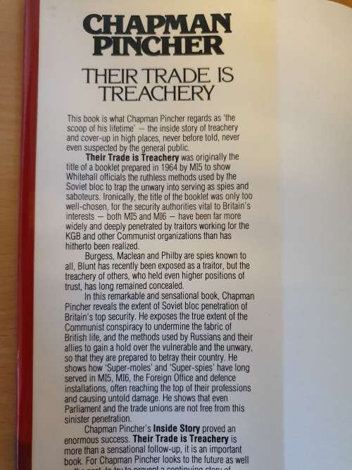 Their Trade is Treachery: Chapman Pincher (Hardcover)