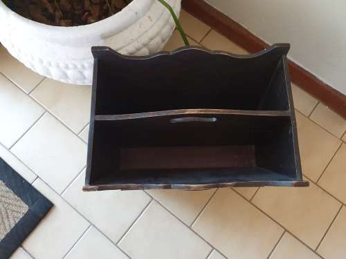 Wooden Magazine Stand