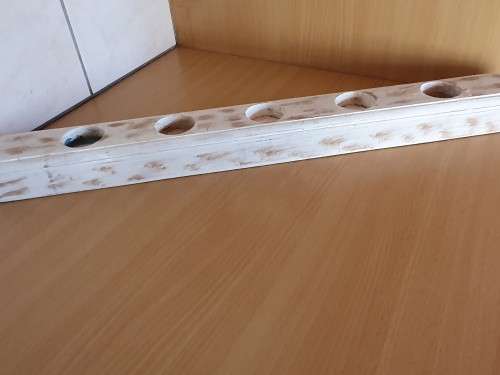 Wooden Tea Light Candle Holder - width 58cm