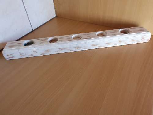 Wooden Tea Light Candle Holder - width 58cm