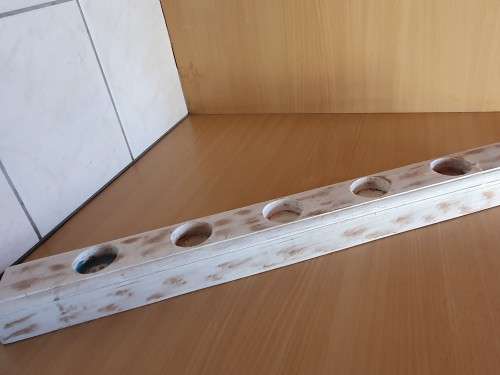 Wooden Tea Light Candle Holder - width 58cm
