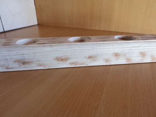 Wooden Tea Light Candle Holder - width 58cm