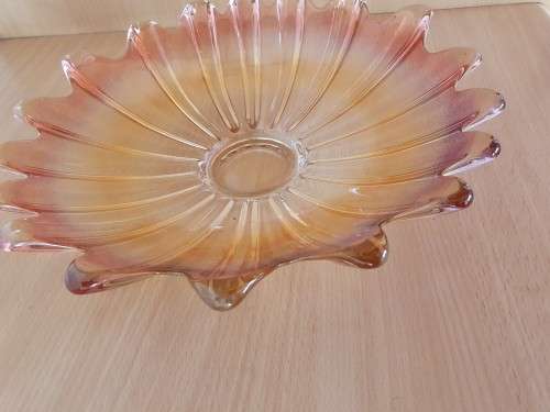 Jagged Shaped Glass Bowl - width 30cm