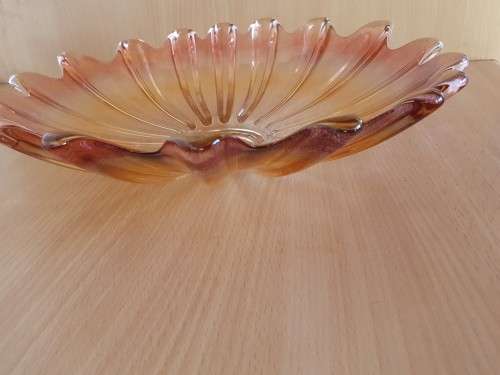 Jagged Shaped Glass Bowl - width 30cm