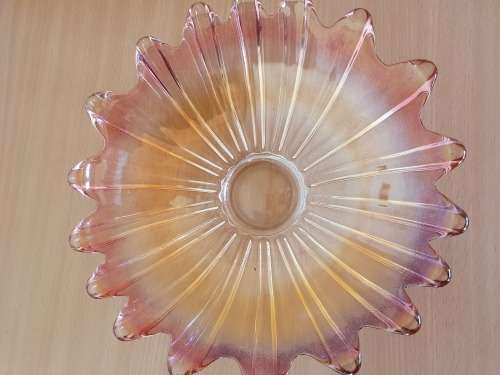 Jagged Shaped Glass Bowl - width 30cm