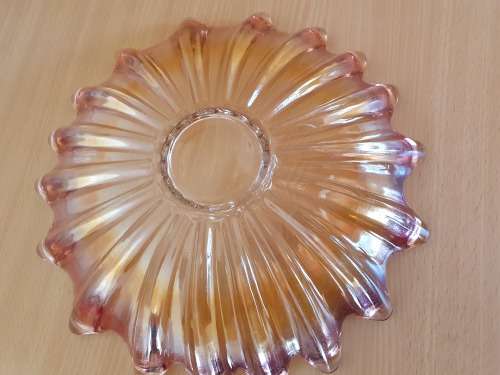 Jagged Shaped Glass Bowl - width 30cm