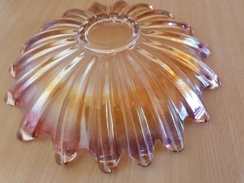 Jagged Shaped Glass Bowl - width 30cm