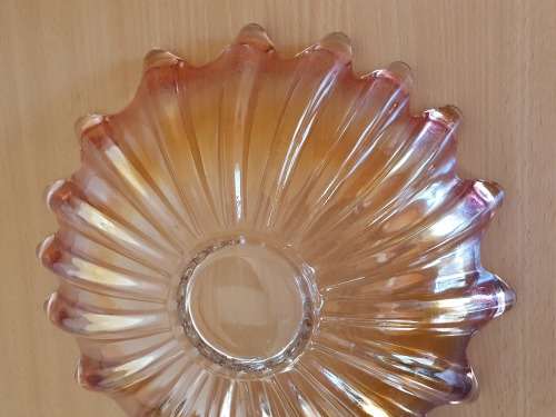 Jagged Shaped Glass Bowl - width 30cm