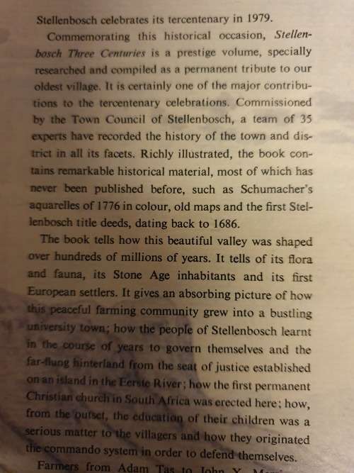 Stellenbosch Three Centuries - Official Commemorative Volume (Hardcover)