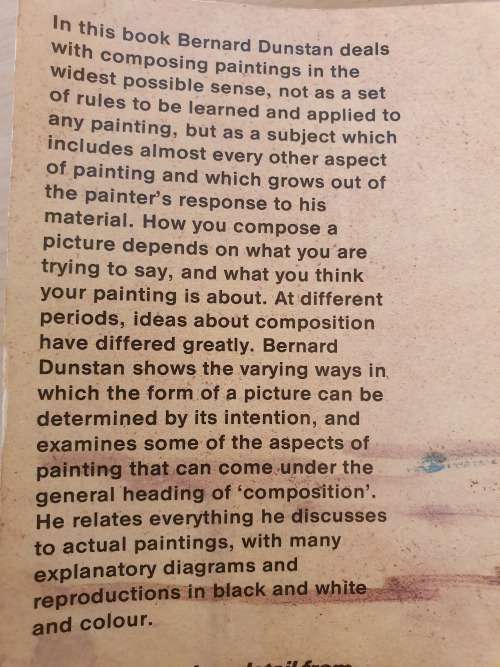 A Pocket How to Do it - Composing Your Paintings : Bernard Dunstan (Paperback)