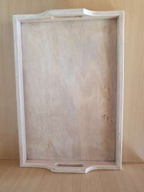Wooden Serving Tray (width 50cm. depth 34cm. height 4cm)