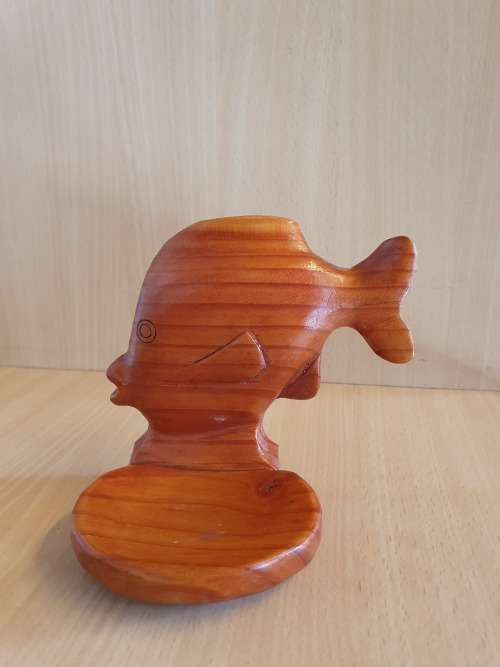 Wooden Fish Shaped Soap Dish