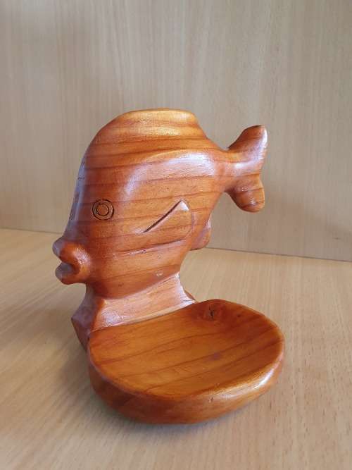 Wooden Fish Shaped Soap Dish