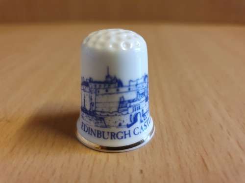 Fine Bone China Souvenir Thimble - Edinburgh