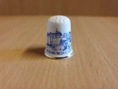 Fine Bone China Souvenir Thimble - Edinburgh