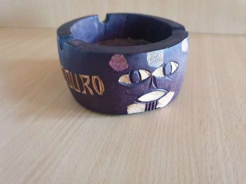Round Wooden Ashtray - Maputo - width 11cm. height 5cm