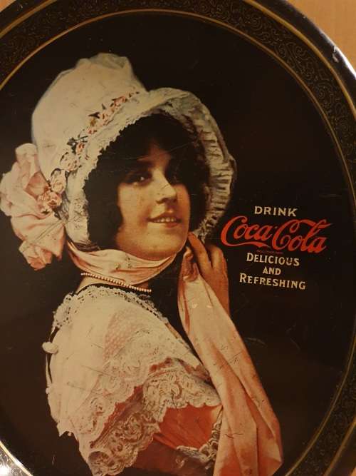 Vintage Rustic Coca Cola Serving Tray - 38cm x 31cm